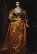 anthonis van dyck henrietta av frankrike, englands drottning USA oil painting artist